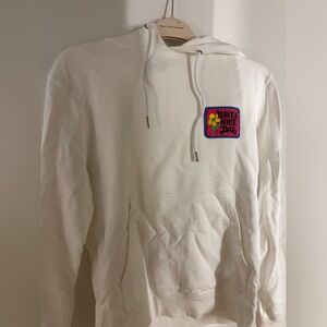 SANDRO HOODED SWEATSHIRT WHITE Size S